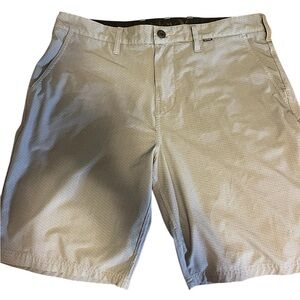 Hurley Men's Light Tan Flat Front Shorts
